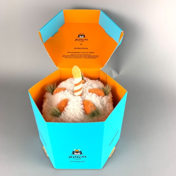 Jellycat Amuseables Carrot Cake Chicago Exclusive Plush Toy New with Box & Bag - Picture 3 of 14